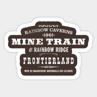 Frontierland Mine Train 1956 Sticker